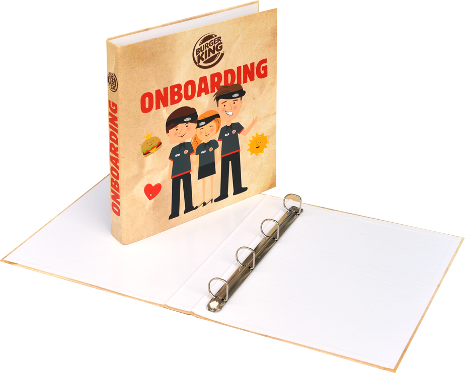 Custom binders with an imprint