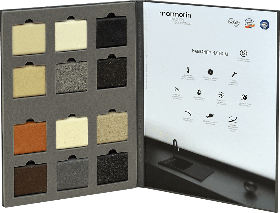 Stone and tile sample chart
